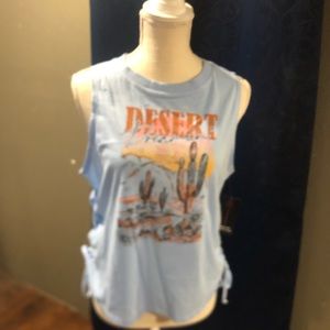 Juniors tank. Side Ties.